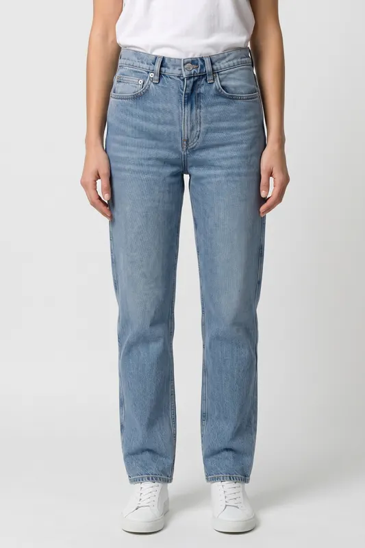 ARKET Dahlia Long Stretch Blue Maat: W32 | Straight Broeken Outlet | Dames | Blauw