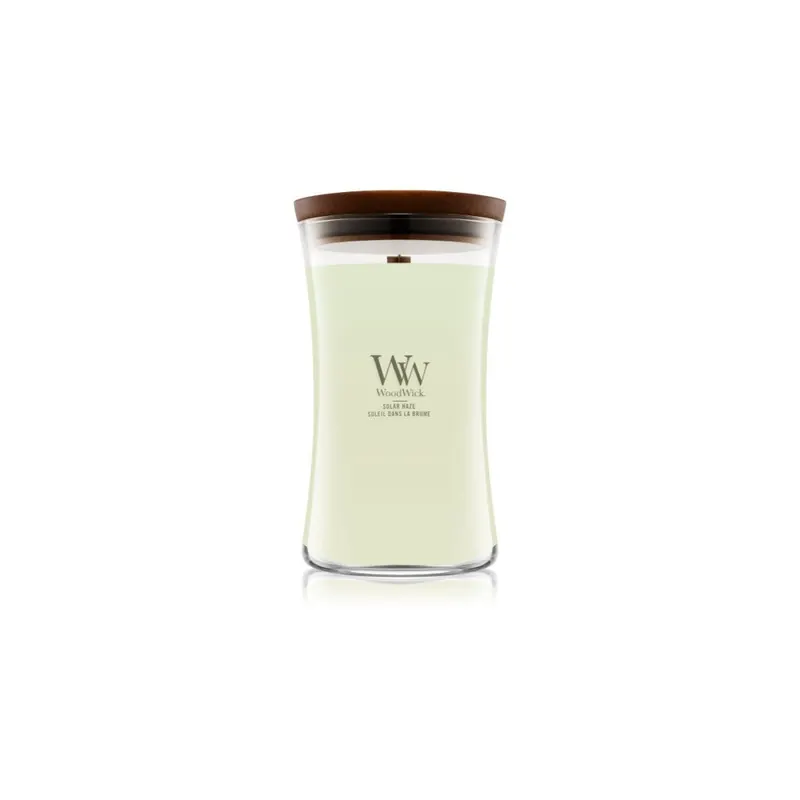 Woodwick Solar Haze świeca zapachowa z drewnianym knotem 610 g