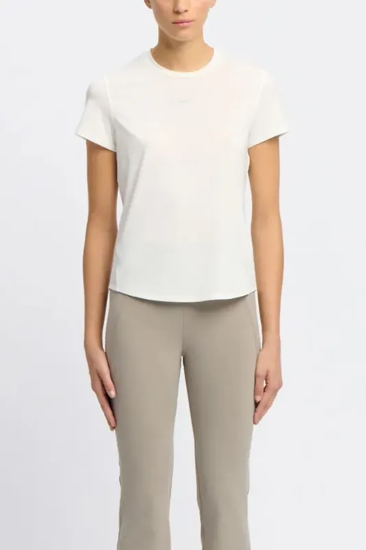 Reebok Rbk_chill Athletic Tee Chalk Maat: XS | Sport Shirts Outlet | Dames | Wit