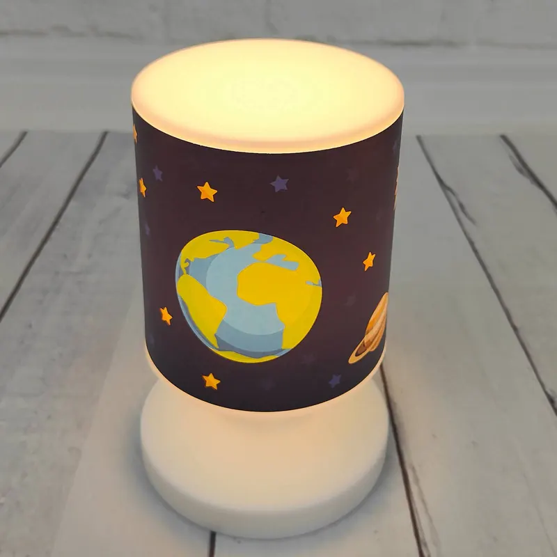 Lampa stołowa LED Wszechświat, USB, IP44