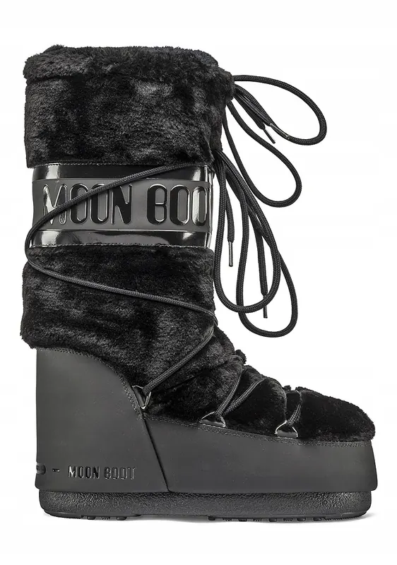 buty Tecnica Moon Boot Classic Faux Fur Black