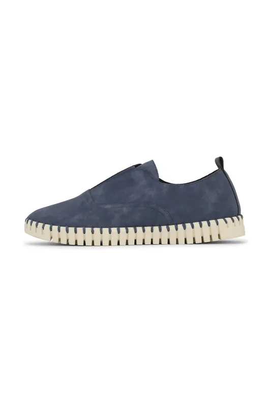 Ilse Jacobsen Flats Tulip144men Blue Greyness Pearled Ivory Maat: 45 | Instappers Outlet | Heren | Blauw