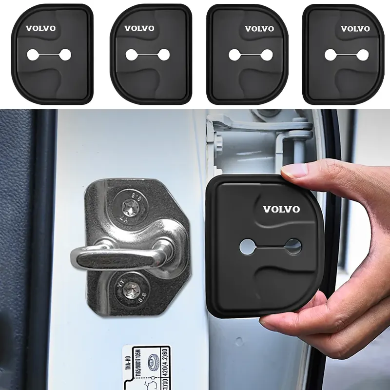 2/4PC Amortyzator drzwi samochodowych Silikonowe zatrzaski do drzwi samochodowych Akcesoria do Volvo XC90 C30 T6 S60 C70 XC40 V40