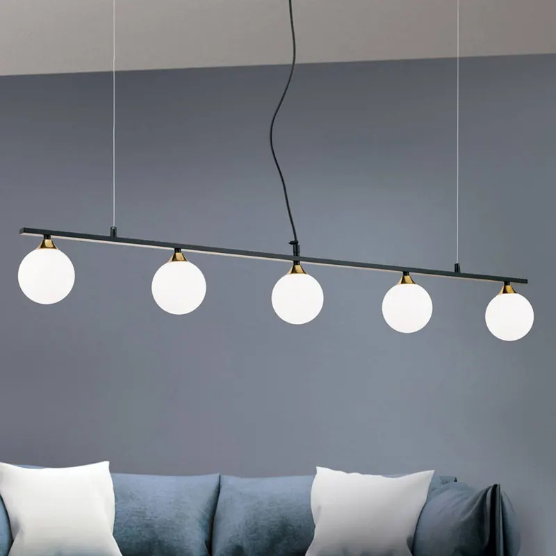 Lampa wisząca Snowwhite 5-punktowa czarna