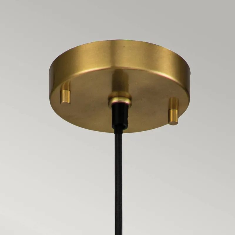 Lampa wisząca Etoile 1-punktowa Ø 17,8 cm mosiądz antyczny