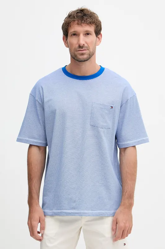 Tommy Hilfiger T-shirt męski bawełniany z elastanem