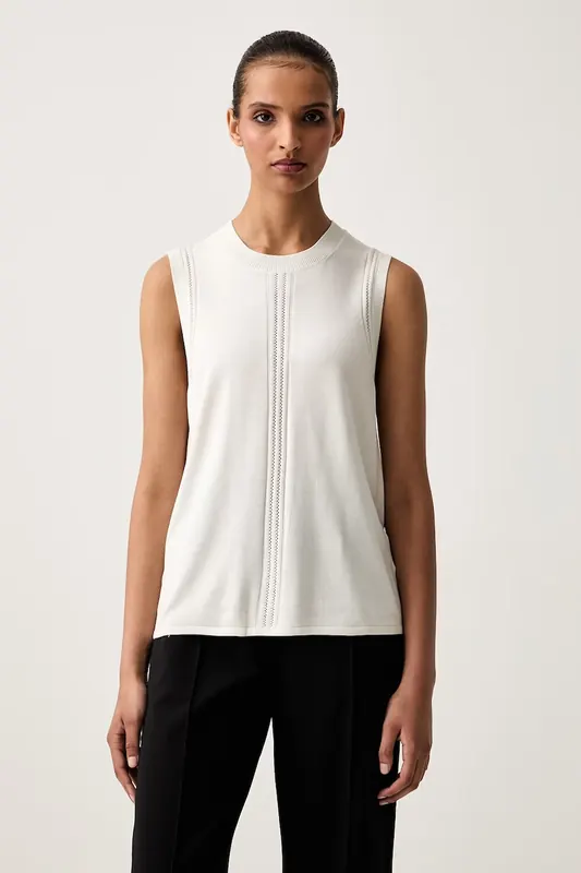 Calvin Klein top swetrowy damski z wiskozą