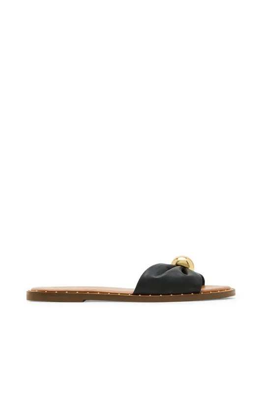 Steve Madden Dipsy-cn Sandals Black Leather Maat: 39 | Sandalen Outlet | Dames | Zwart