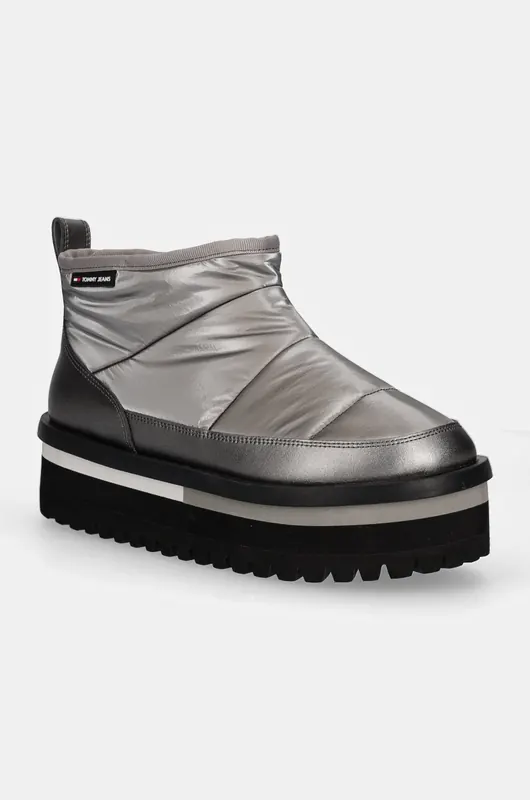 Tommy Jeans śniegowce TJW NYLON FLATFORM BOOT WL