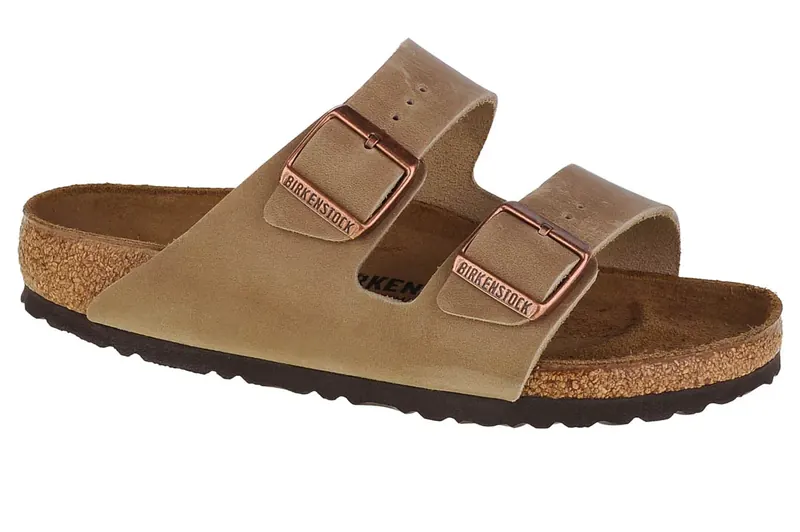 Birkenstock Arizona NU Oiled 0352201, Unisex, Brązowe, klapki, nubuk, rozmiar: 36
