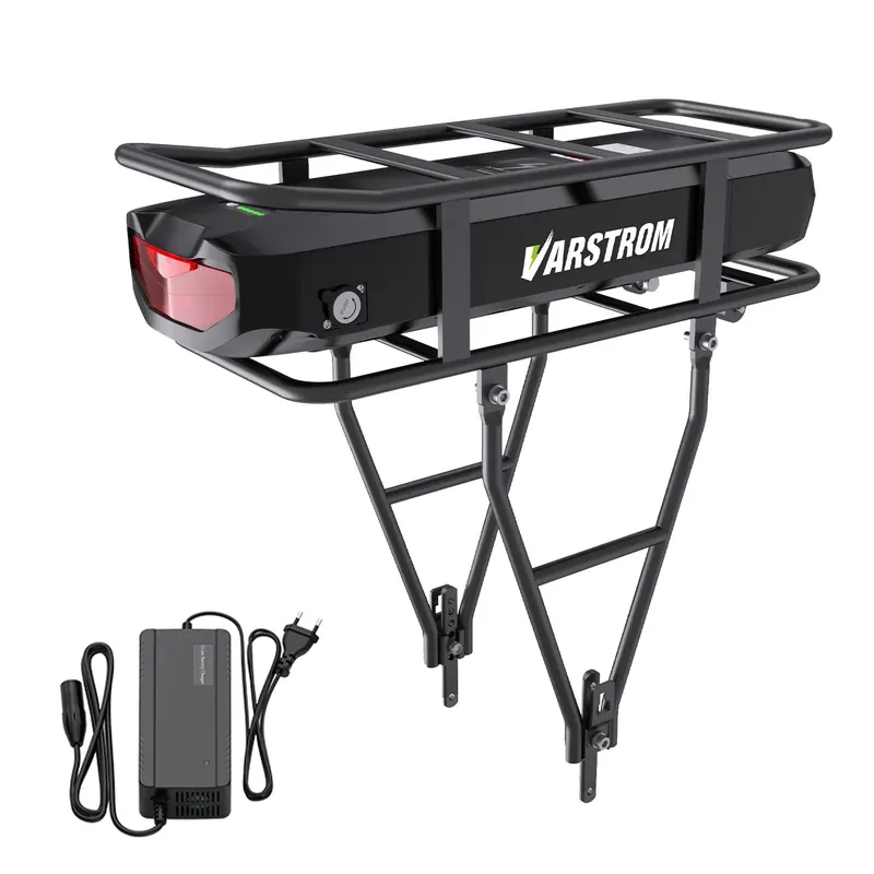 [3-dniowa dostawa] Bateria tylna do roweru elektrycznego typu rack, 52V 48V 36V 20.8Ah 18.2Ah, bateria litowa do roweru miejskiego, górskiego, e-bike