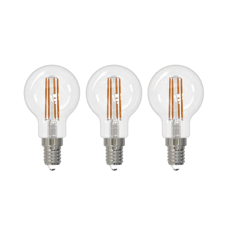 Żarówka filament LED Arcchio E14 G45, zestaw 3 sztuk, 2700 K