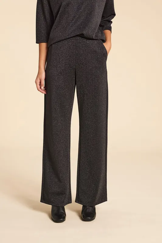ICode Black Sequined Pants Maat: 34 | Straight Broeken Outlet | Dames | Zwart