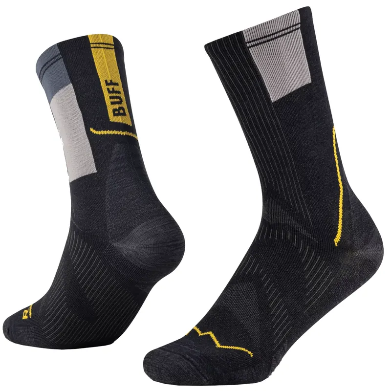 BUFF Coolnet Crew Socks 137789901, Unisex, Czarne, skarpetki, poliamid, rozmiar: 45-47