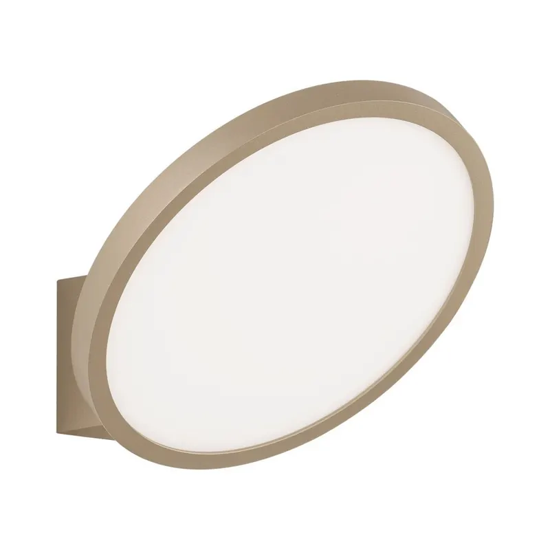 Aluminiowy kinkiet LED ze ściemniaczem w kolorze matowego złota Vea – Nova Luce