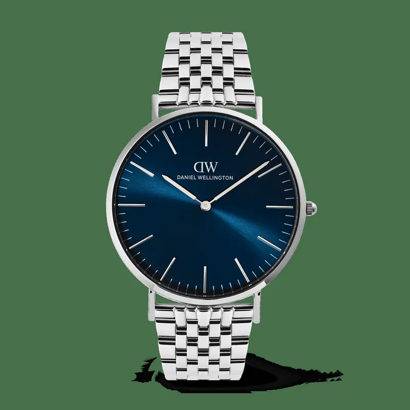 Daniel Wellington DW Watch Classic 7-Link Arctic Silver 40mm