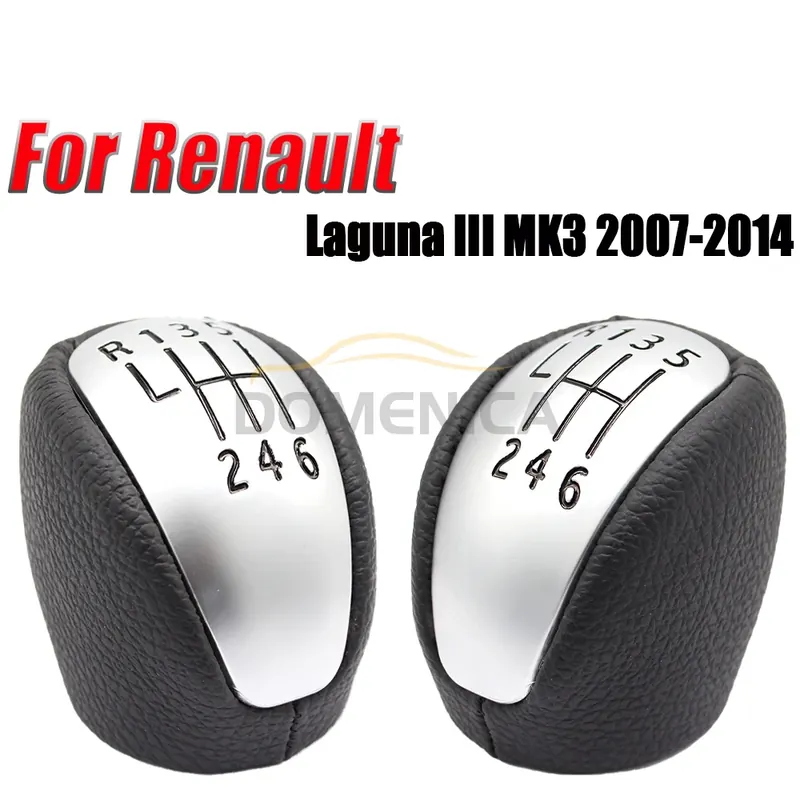 Ręczna gałka dźwigni zmiany biegów 6-biegowa do Renault Laguna III MK3 2007-2014 Nowe akcesoria zamienne do wnętrza samochodu