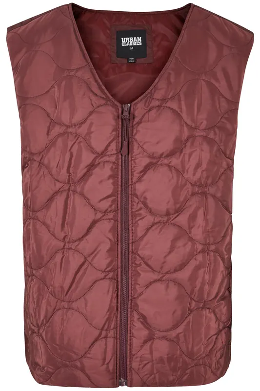 Urban Classics Zipped Gilet Cherry Maat: M | Bodywarmers Outlet | Heren