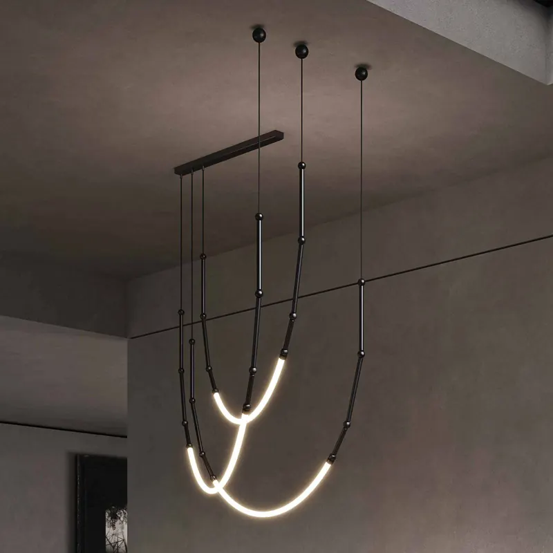 Karman Leda lampa wisząca LED, 3-pkt., 500x300cm