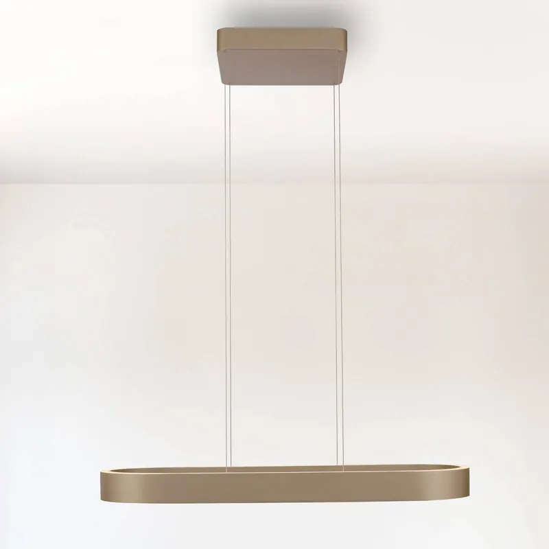 Paul Neuhaus żyrandol LED Q-Stretto, brązowa, 86,8 cm