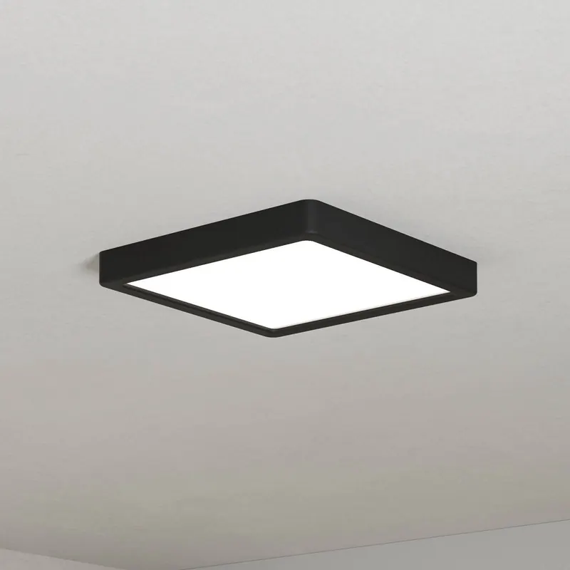 EGLO connect Oprawa natynkowa LED Fueva 6-Z, czarna, 22 cm