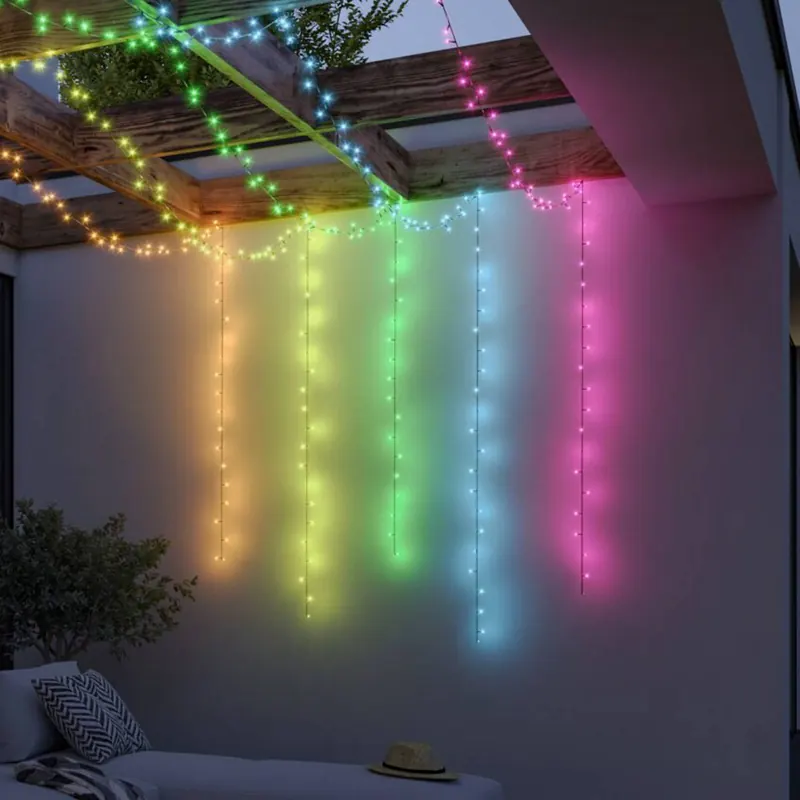 Paulmann Plug &amp; Shine Smart – łańcuch świetlny Yuna 5 m RGB, czarny