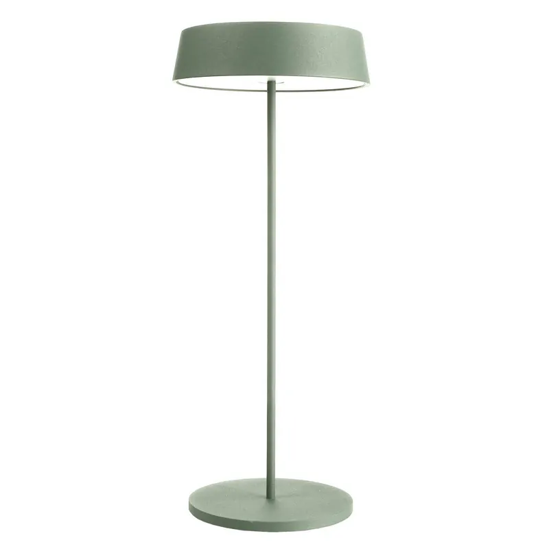 Lampa stołowa LED Miram akumulator, zielona