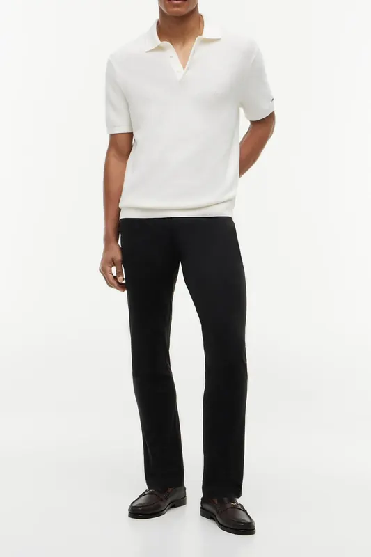 Tommy Hilfiger Denton Knit Tech Chino Black Maat: W31L32 | Chino's Outlet | Heren | Zwart