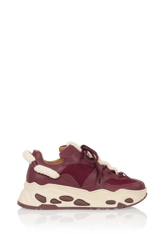 DWRS label Luna Bordeaux / Off White Maat: 36 | Trainingsschoenen Outlet | Dames | Bordeaux