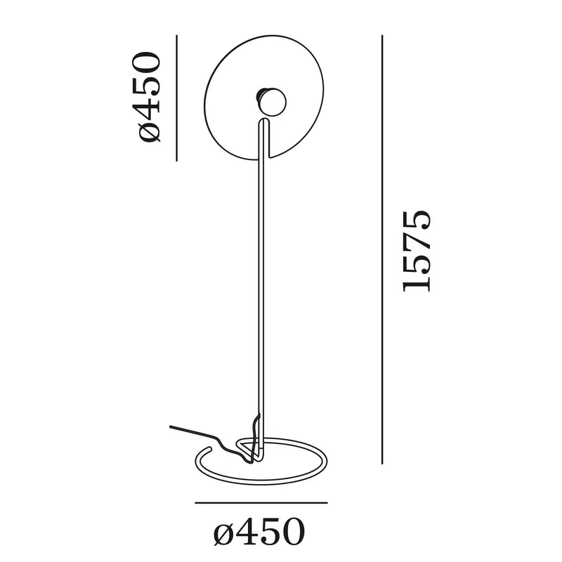 WEVER &amp; DUCRÉ Mirro lampa podłogowa 2.0 czarny/chrom