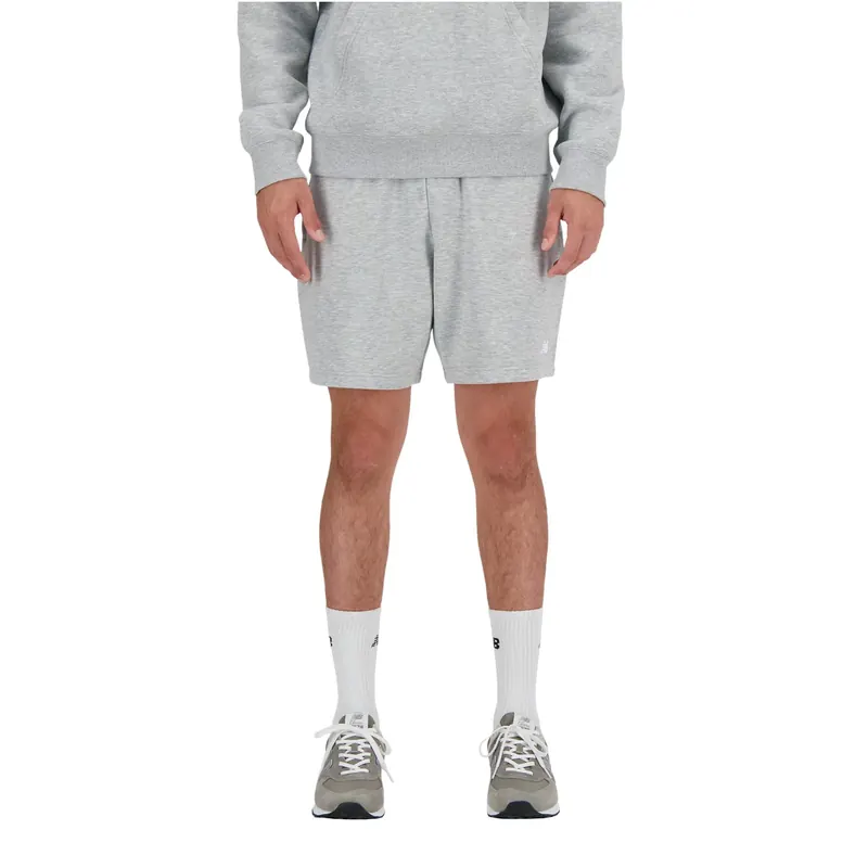 New Balance Sport Essentials French Terry Short 7 MS41520AG, Męskie, Szare, spodenki, bawełna, rozmiar: XL