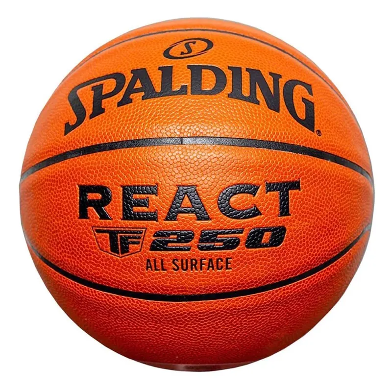 Spalding piłka do koszykówki REACT TF-250 LOGO FIBA - pomarańczowy (7)