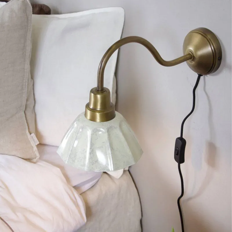 PR Home Lampa ścienna Ester, naturalny biały, wysięg 34 cm, metal