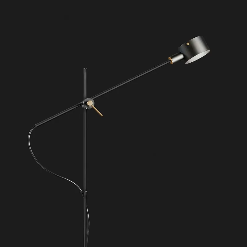 Oluce G.O. 352 lampa stojąca LED, czarna