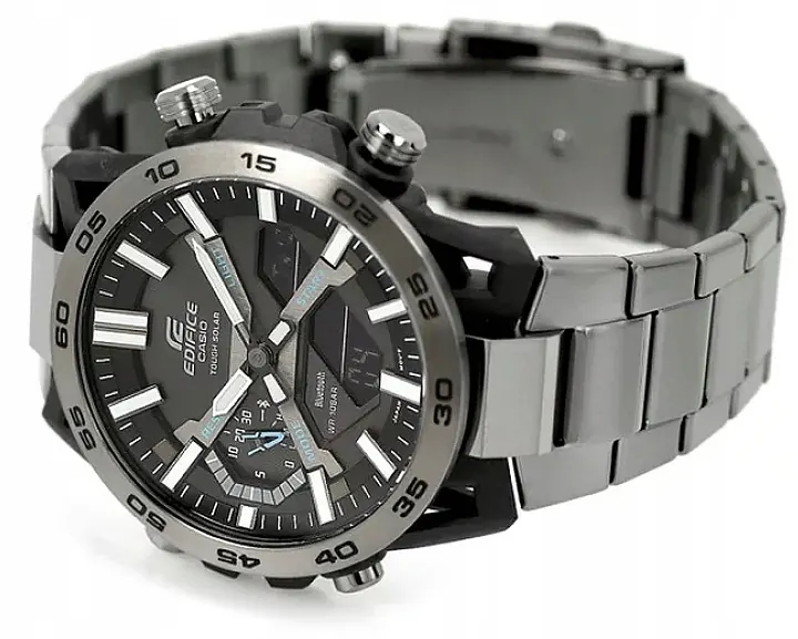 Zegarek Męski Casio Edifice ECB-2000DC-1AEF Solarny Karbon Bluetooth WR100