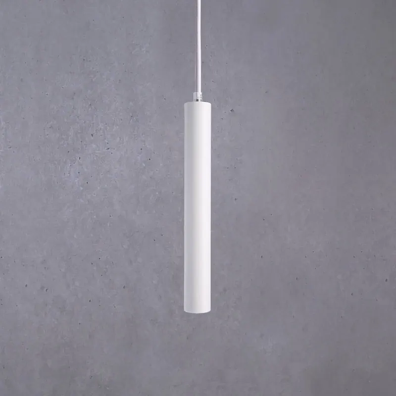 Żyrandol LED Slim, biała, aluminium, 2700 K