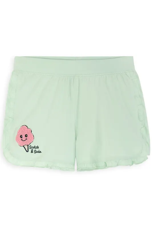 Scotch & Soda Girls S&s Dolphin Hem Fashion Short Light Pastel Green Maat: L | Broeken Outlet | Unisex | Groen