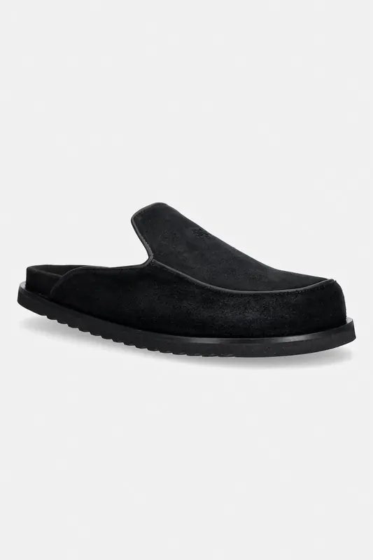 Filling Pieces  Clog Suede klapki mules męskie zamszowe