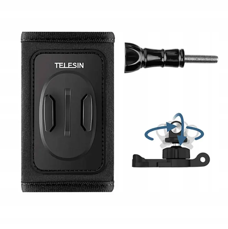 Telesin Mocowanie Na Pasek Z Uchwytem Typ J-hook Do Kamer Sportowych 360°