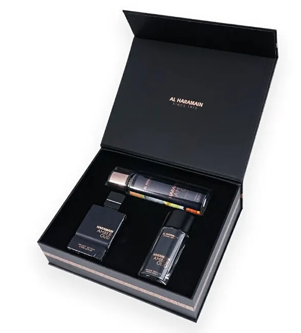 Al haramain Amber Oud Private Edition - EDP 75 ml + EDP 30 ml + perfumowany spray 250 ml