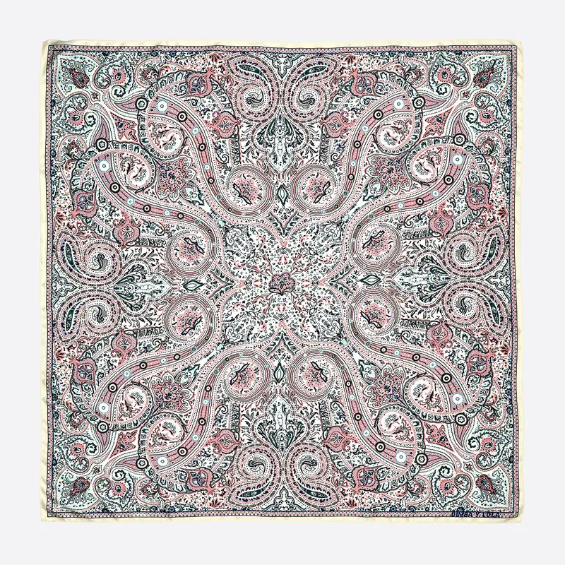 Chusta paisley limonkowa