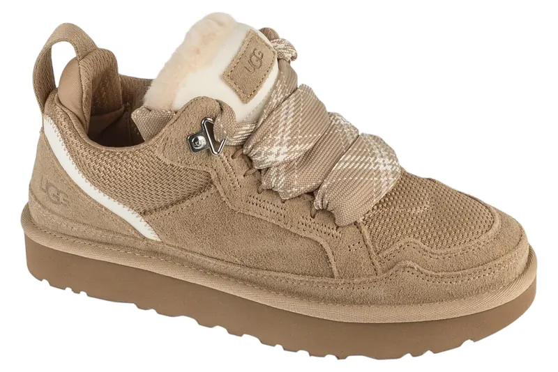 UGG Lowmel 1144032-SAN, Damskie, Beżowe, buty sneakers, tkanina, rozmiar: 42