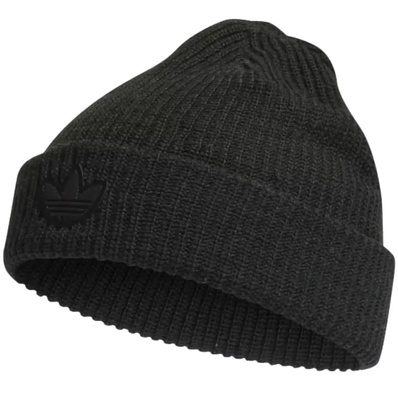 adidas Adicolor Contempo Short Beanie HM1721, Męskie, Czarne, czapki, poliakryl, rozmiar: OSFM