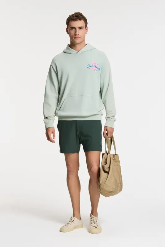 Shiwi Zac Relaxed Fit Hood Sweat Paradise Green Seafoam Maat: M | Hoodies Outlet | Heren | Groen