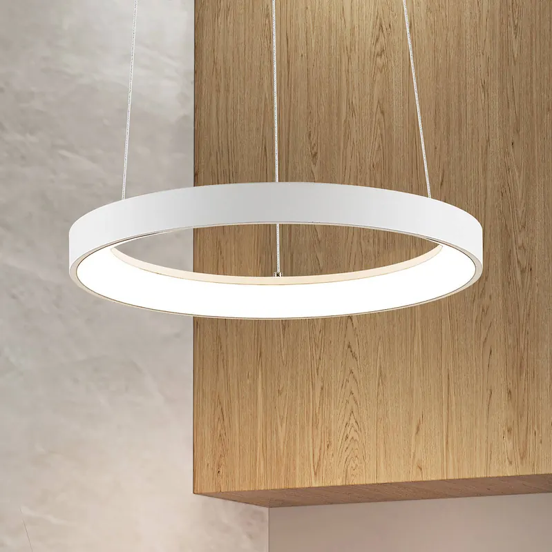 Żyrandol LED Arcchio Vivy, Ø 38 cm, biała, metalowa