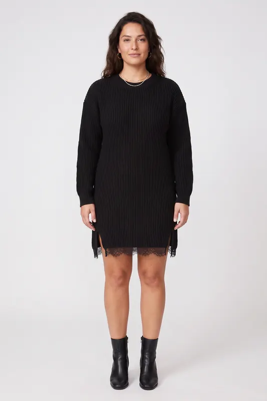 Moschino Knit Dress Black Maat: XS | Mini Jurken Outlet | Dames | Zwart