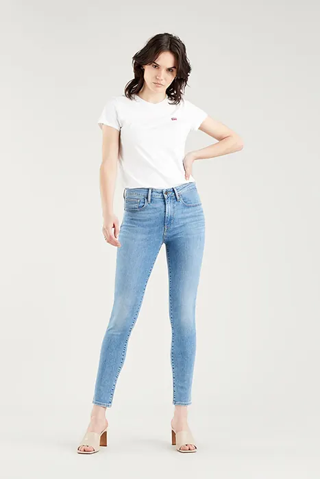 Levi's 721 Skinny Jeans Blue Maat: W24L30 | Skinny Jeans Outlet | Dames | Blauw