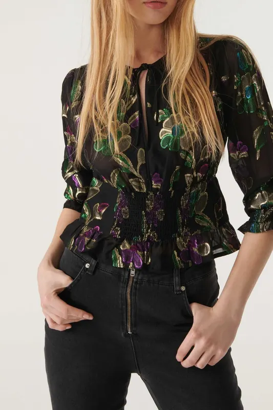 BA&SH Long Sleeves Top Black Maat: S | Longsleeves Outlet | Dames | Zwart