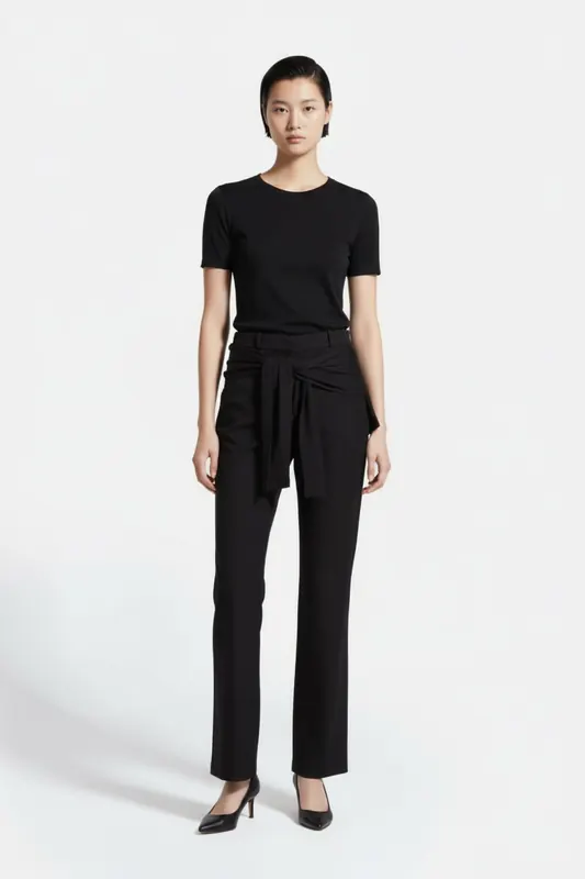 Coperni Jersey Wrap Pants Black Maat: 40 | Pantalons Outlet | Dames | Zwart