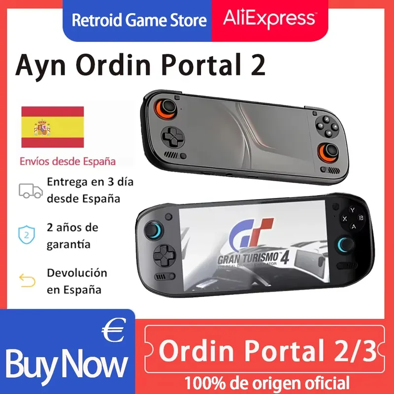 Konsola do gier Ayn Odin 2 Portal /3, ekran HD 7 cali, 8000mAh, Wifi, Bluetooth, Otwarty odtwarzacz wideo z grami retro na prezenty
